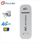 Wi-Fi-роутер TianJie 4G, LTE, USB-модем, беспроводная широкополосная Мобильная точка доступа, 3G, разблокированный ключ со слотом для SIM-карты, карта данных