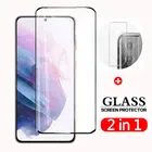 Закаленное стекло 2 в 1 для Samsung Galaxy S21 Plus, Защитная пленка для экрана, Защитная пленка для камеры Samsung S21 + S 21, ультраполное покрытие