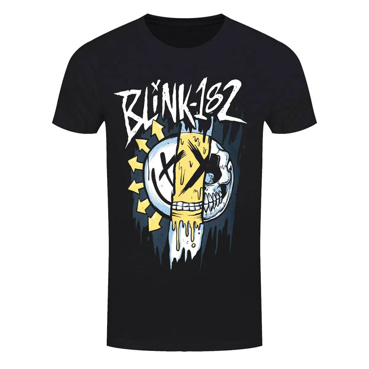 Официальный Blink 182 Смешанная футболка в стиле рок|Мужские футболки| |