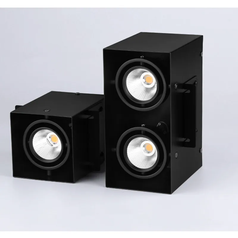 

Surfabe Mounted COB LED Double-headed Down Lamp 30W High Quality LED Grille Light Living room shopping mall clothing store lamp