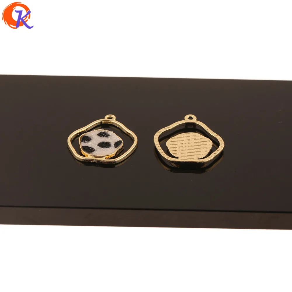 

Cordial Design 50Pcs 25*29MM Jewelry Accessories/Hand Made/Irregular Shape/Leopard Print Effect/DIY/Earrings Findings/Pendant