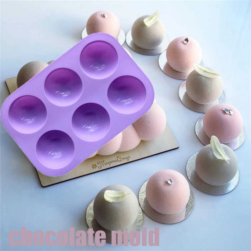 Инструменты для выпечки Формы кексов DIY силиконовая 6 круглых форм кексы и Желе