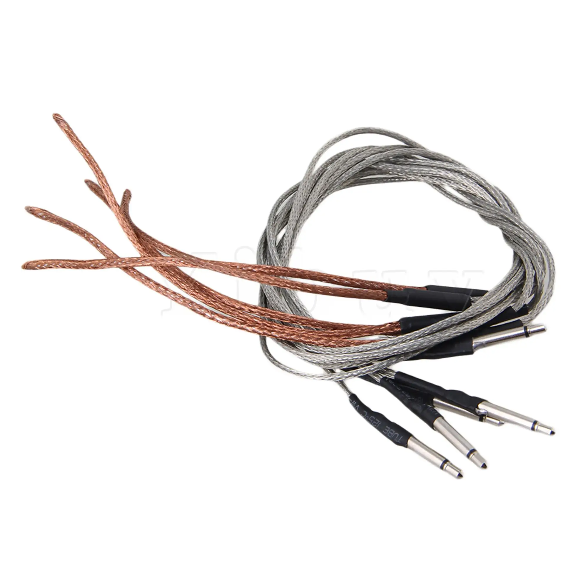 

Yibuy 5 шт. Акустическая гитара под седло мост мягкий пьезо кабель пикап серебро