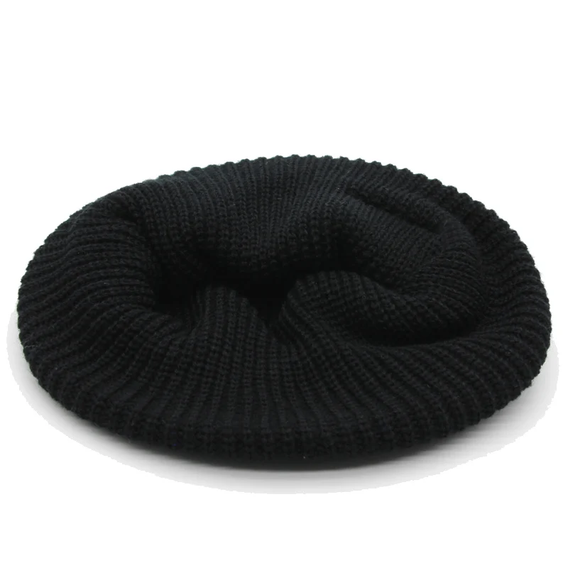 С 1980 года Женские зимние шапки для женщин вязанные с манжетами короткие дыни