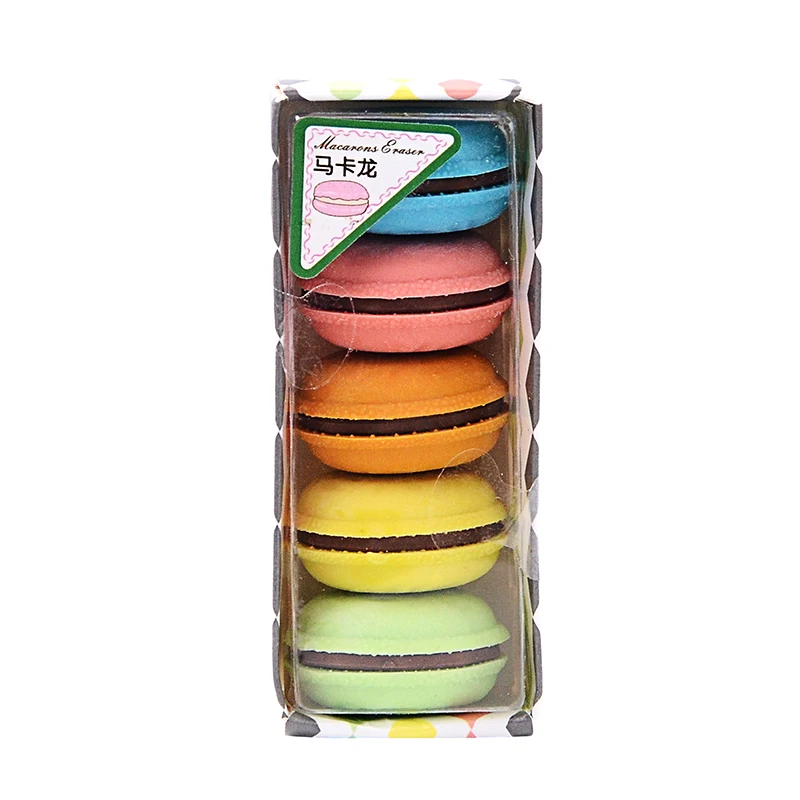 5 шт./компл. Творческий Макарон ластик стирательная резинка милый кавайный