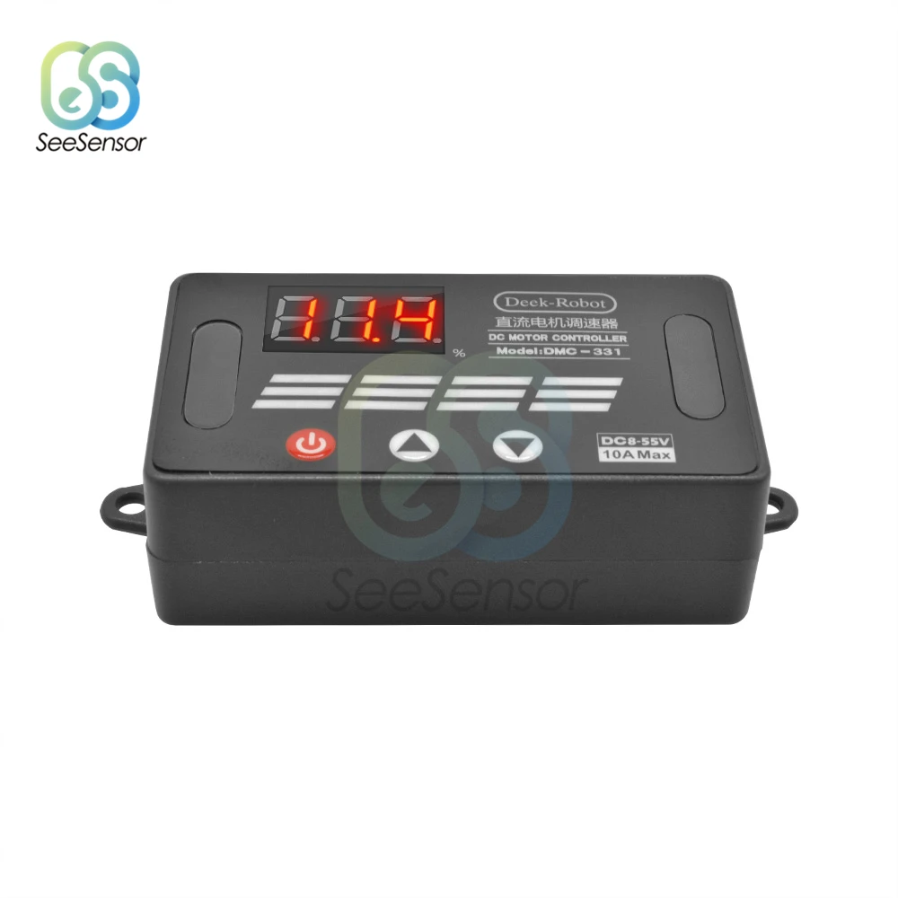 DMC-331 DC8V-55V 10A DC pwm двигатель Скорость Управление; Светодиодный Цифровой Регулируемый Скорость контроль регулятора переключатель регулятора 12V 24V 36V