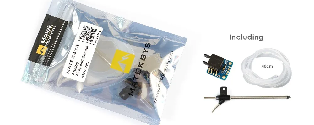Matek система Mateksys аналоговый датчик воздушной скорости ASPD-7002 для RC FPV Гоночная рама беспилотника F405 F722 F411 крыло