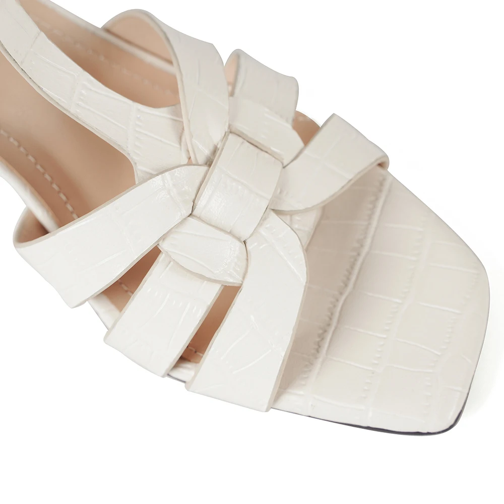 

WETKISS 2021 New Women Sandals Genuine Leather High Heels Buckle Sandals Square Toe T Strap Elegant Classic Female Summer Shoes