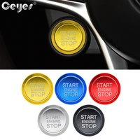 car stickers for alfa romeo stelvio 159 mito giulia auto ignition push engine start stop button cap ring covers case car styling