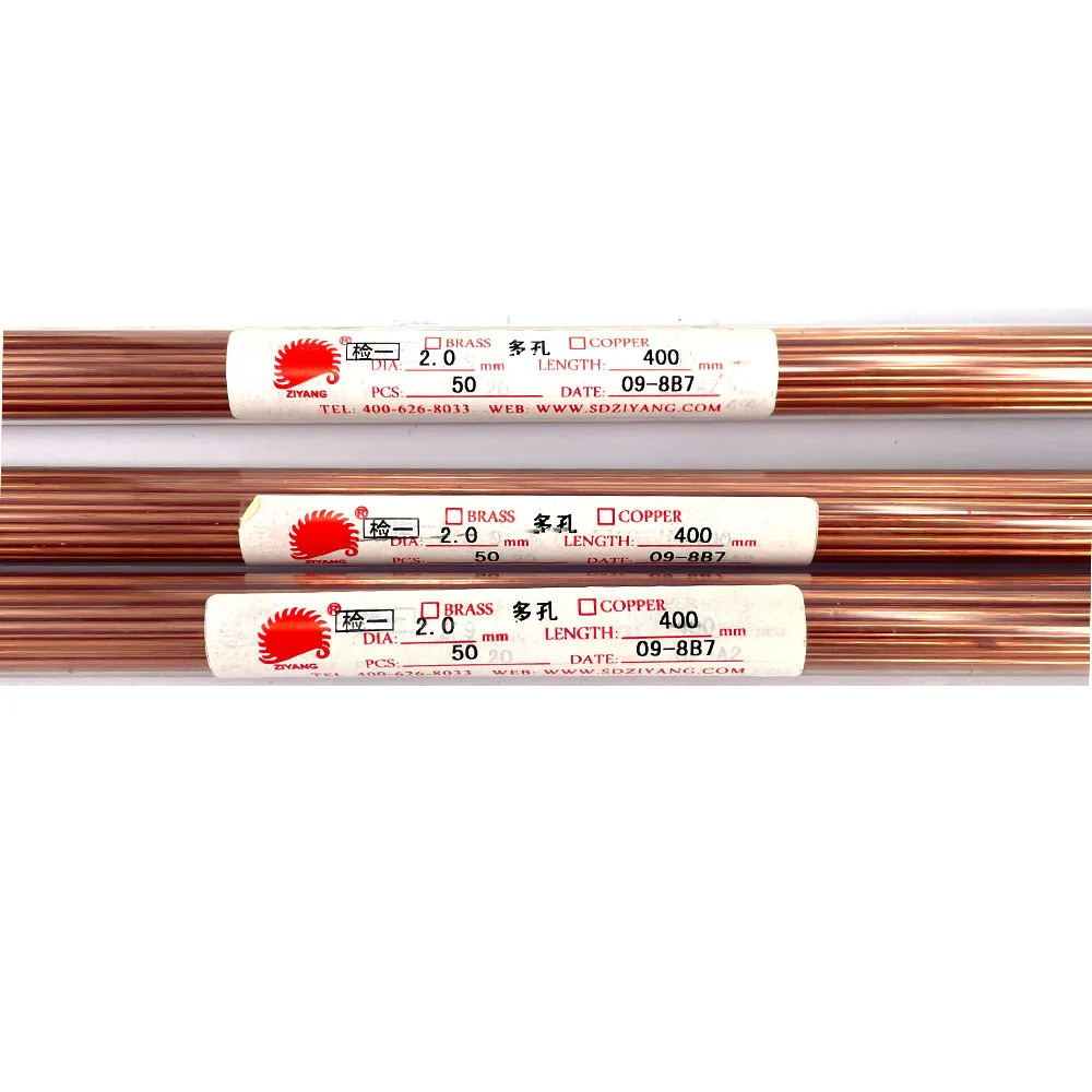 EDM Drill Ziyang Copper Electrode Tubes Multihole 4holes 2.0*400mm for Drilling Hole Machine | Инструменты