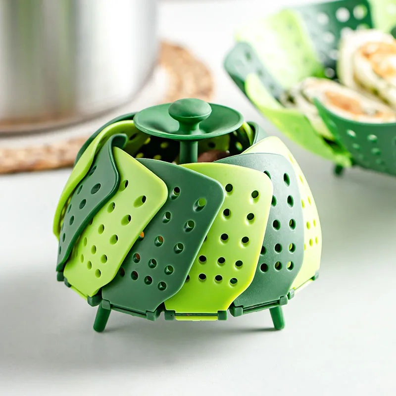 Складная Пароварка Lotus Steamer для пищевых продуктов кухонные корзины фруктов
