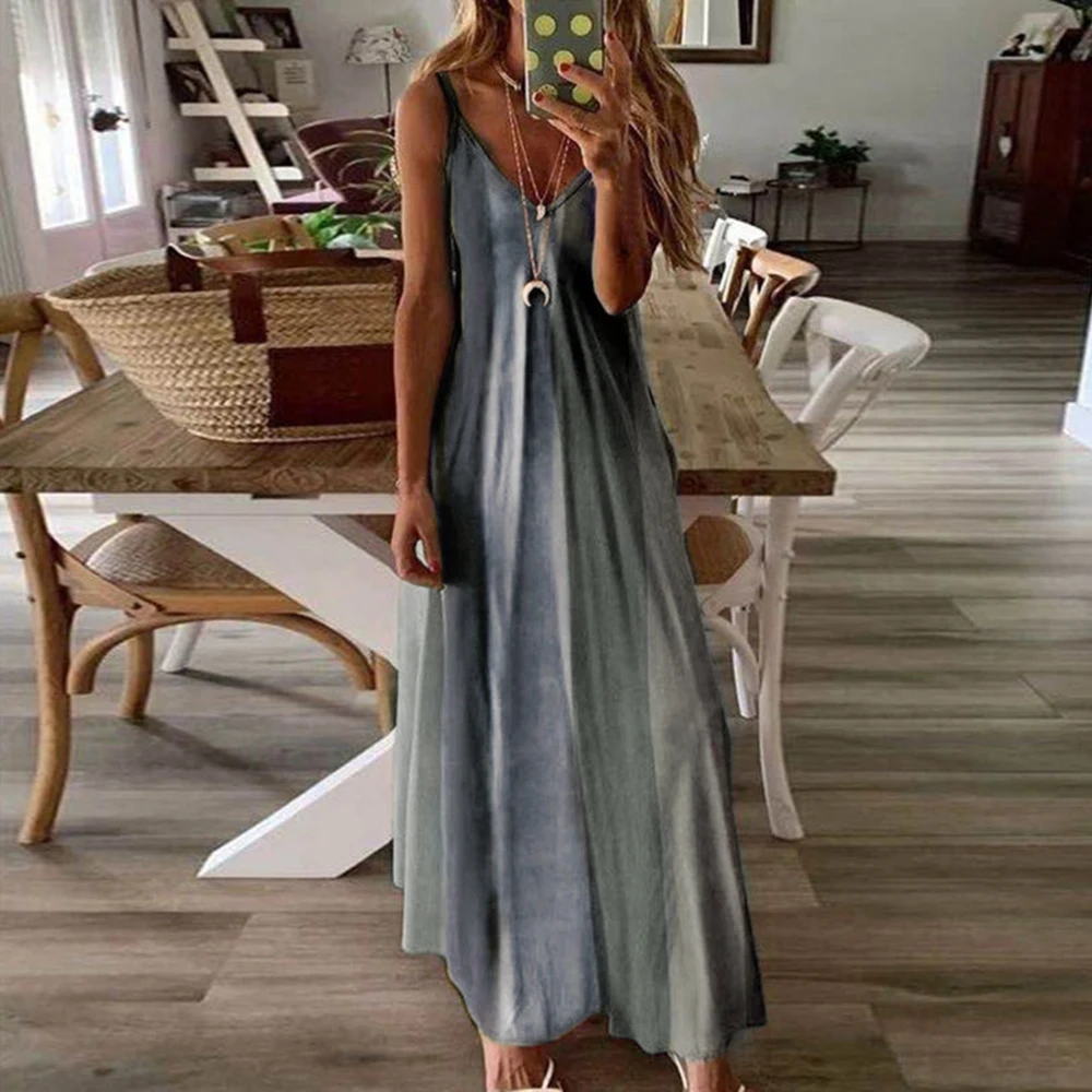 2020 летнее домашнее женское платье с принтом богемного размера плюс 5XL пляжное