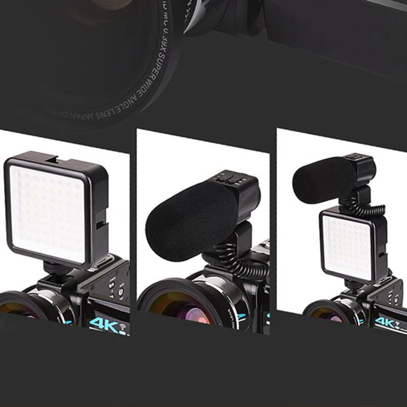 48 мегапиксельная 4K цифровая камера высокой четкости Wifidv с ручкой стабилизатор
