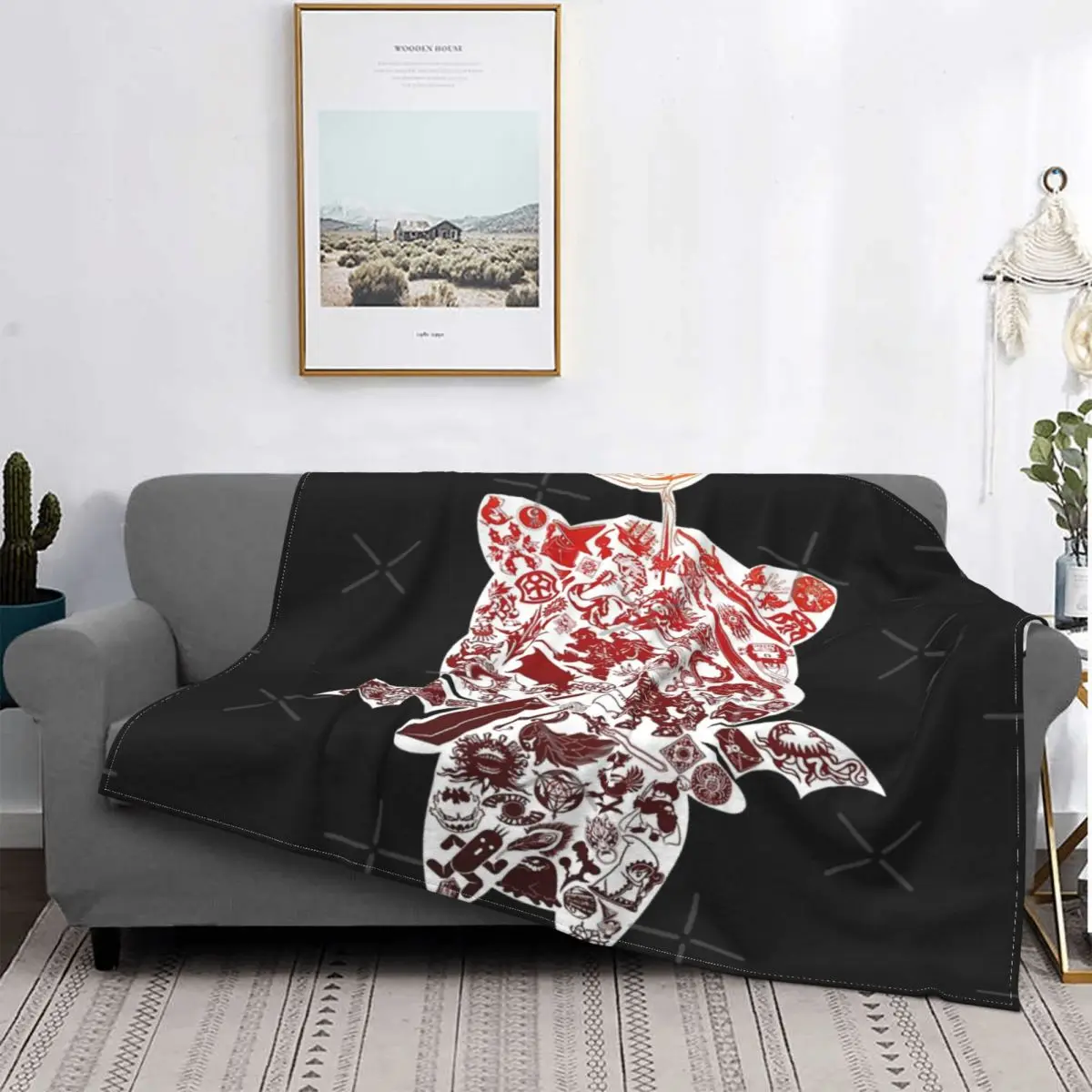 

Manta de muselina a cuadros de последняя фантазия, manta roja с капучикой, colcha para cama, pickick, Moogle-verse