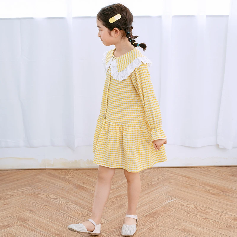 2020 детская одежда весеннее платье для больших девочек школьные хлопковые платья