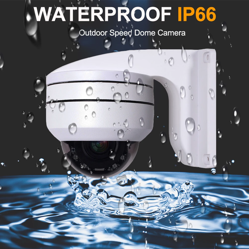 PoE HD 1080P 2MP 5MP ИК Крытый Мини CCTV безопасности PTZ купольная камера 2.0MP 4X оптический зум H.265 Onvif домашнее наблюдение IP камера