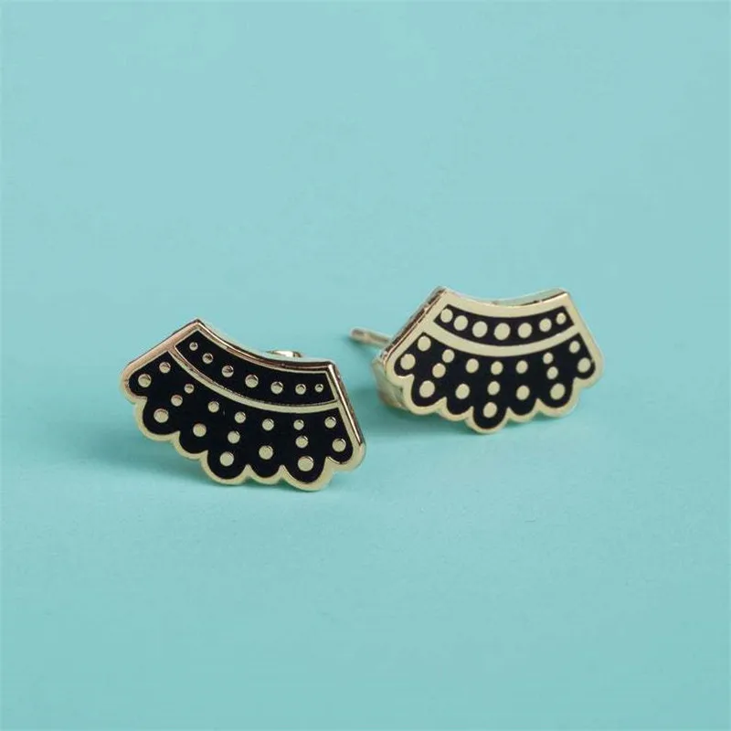

YEYULIN 1 Pair Earring Summer Ear Stud Earrings For Women Wedding Fashion Jewelry justice Earrings Ruth Bader Ginsburg