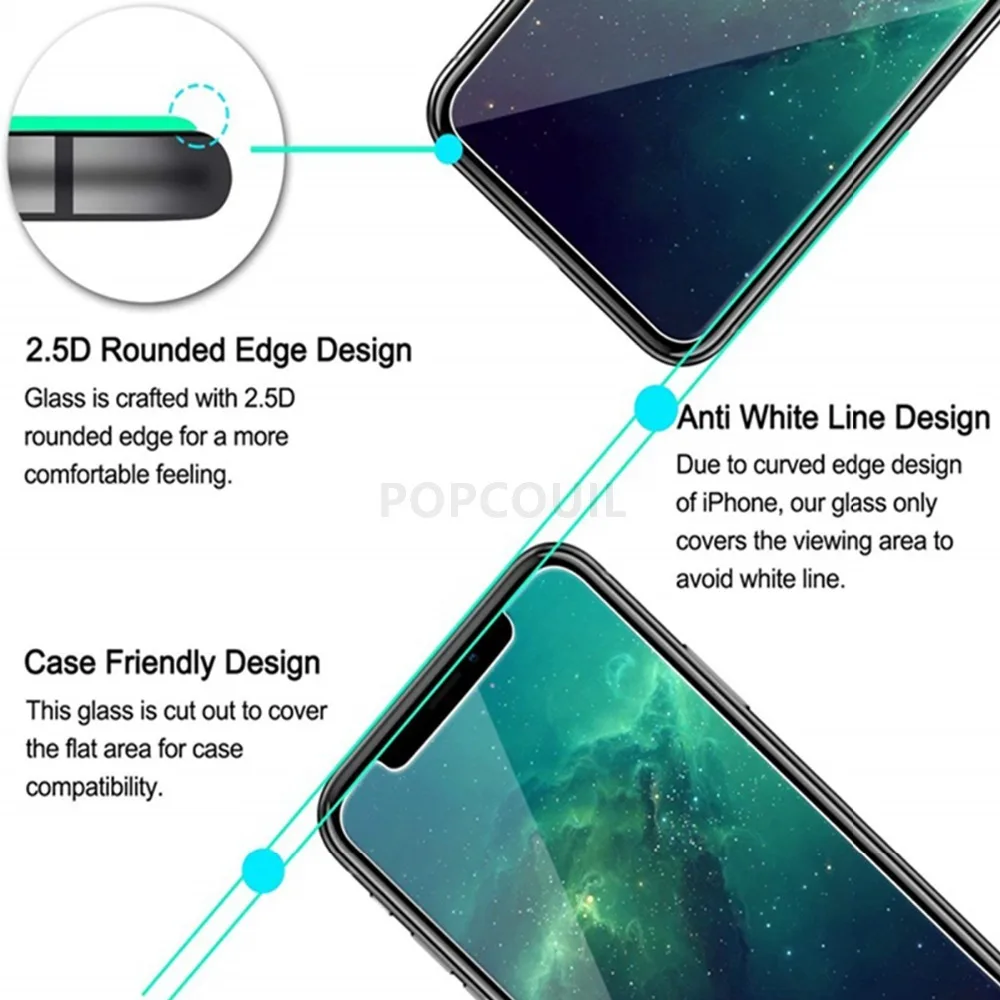Защита экрана 9H для iPhone 6S Plus 11 Pro MAX 2019 XS X XR 5 5S 5C SE 7 8 6 8Plus 7Plus S R 6Plus защитное стекло |