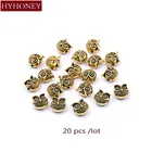 HYHONEY 20 шт.лот браслет Совы из сплава, аксессуары для самостоятельного изготовления ювелирных изделий, оптовая продажа