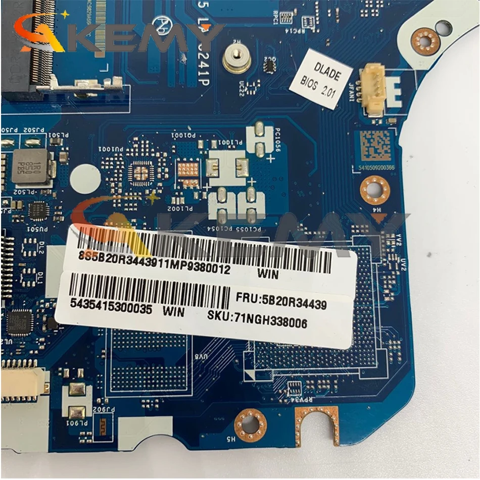 Online Für Lenovo 130-14AST Laptop Motherboard LA-G241P Motherboard FRU: 5B20V27767 A6-9225 CPU 100% Test Arbeit Mainboard