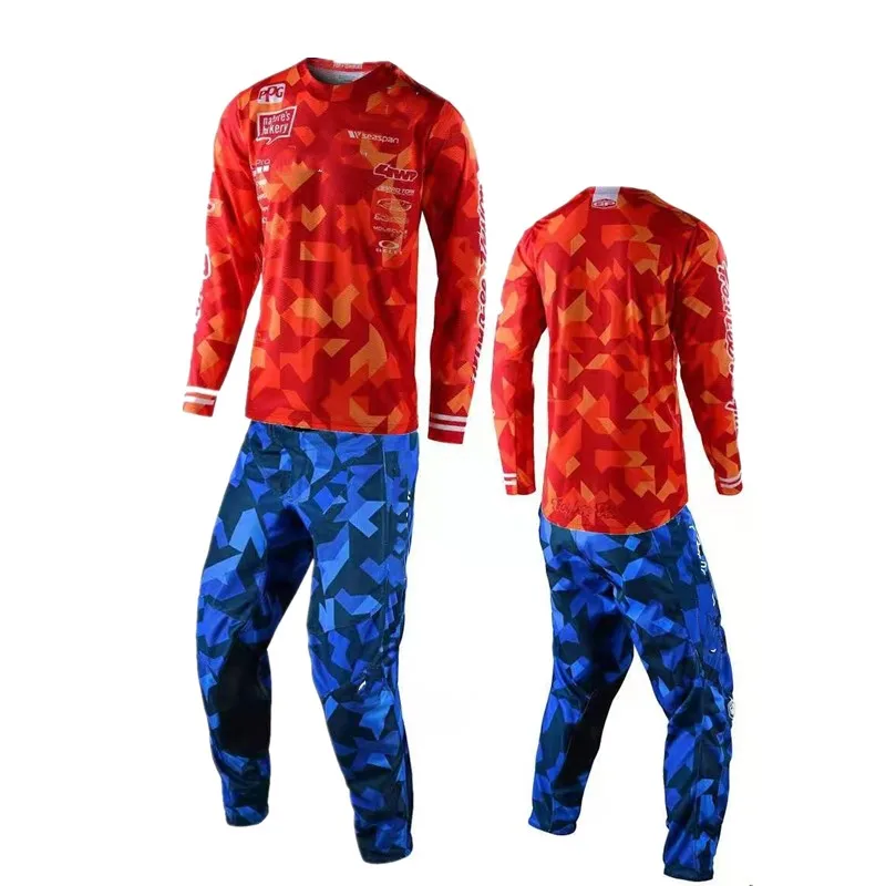 

2021 CONFETTI RAPIDLY FOX GP Motocross Jersey and Pants Kit Moto Gear Set Top ATV Mx Combo mtb Off Road racing suit enduro