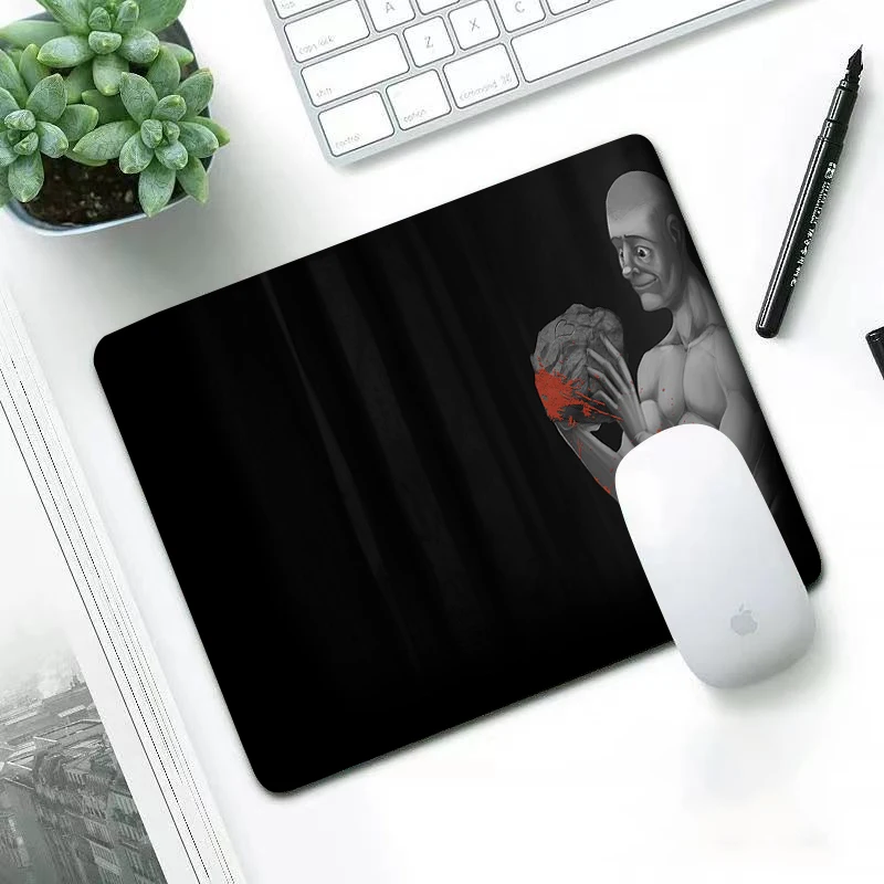 

Luxury New Arrivals Rust wear-resisting small 22x18cm office leisure edge anti slip washable laptop game mouse pad