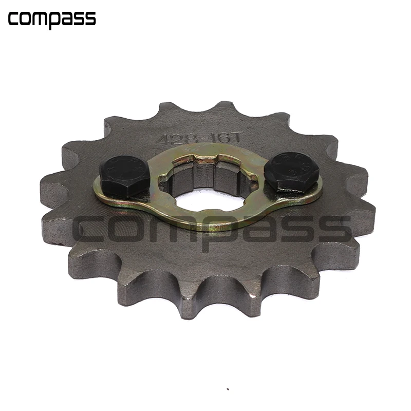 16T Teeth 428 Drive Chain Front Sprocket Cog for Pit Trail Dirt Bike ATV Quad Buggy Motorcycles Gears Accessories 20mm |