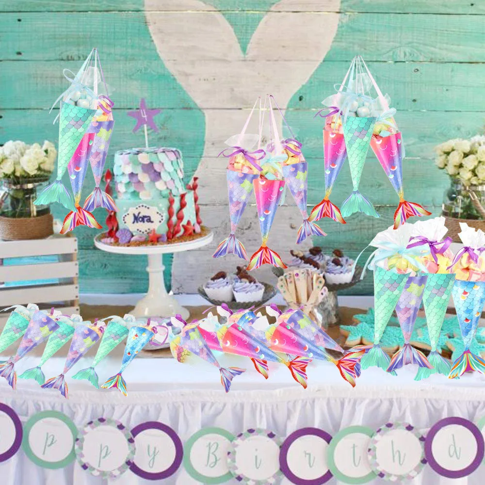 Подарочные коробки для маленькой Русалочки воздушные шары вечеринки детей | Дом