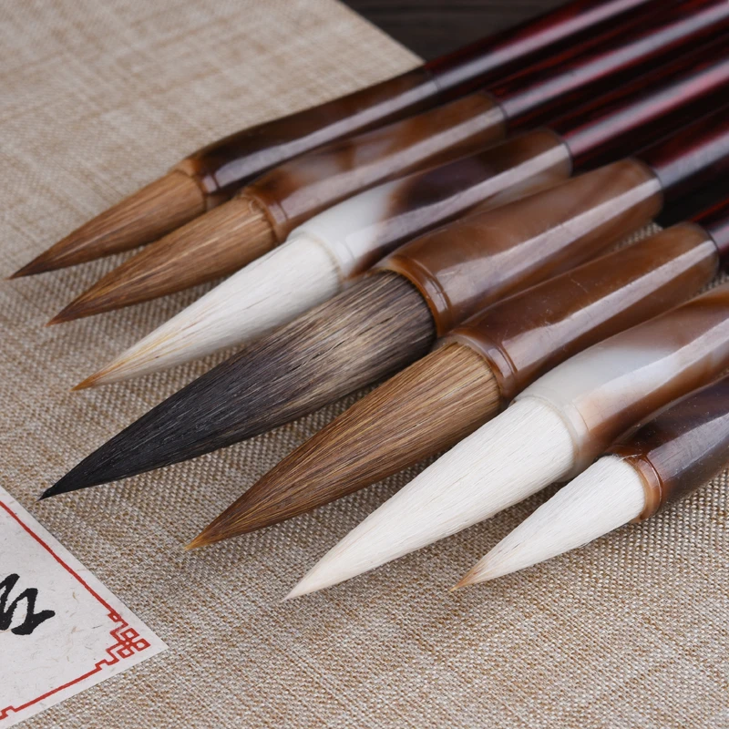 Кисти для каллиграфии с несколькими волосками 7 шт. | Канцтовары офиса и дома