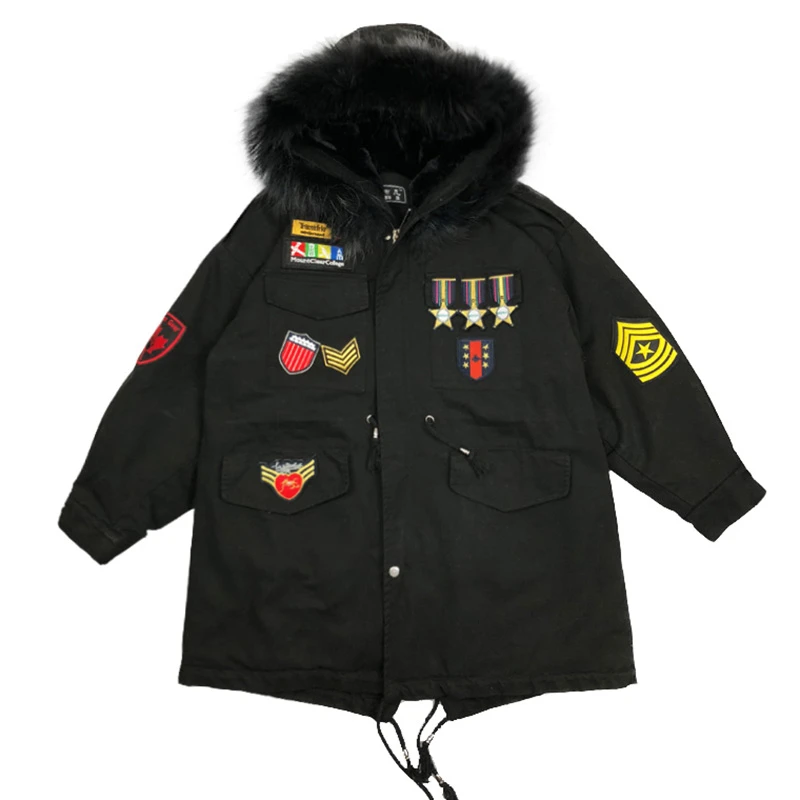 Новинка 2020 черное свободное Женское зимнее теплое плотное пальто женская куртка