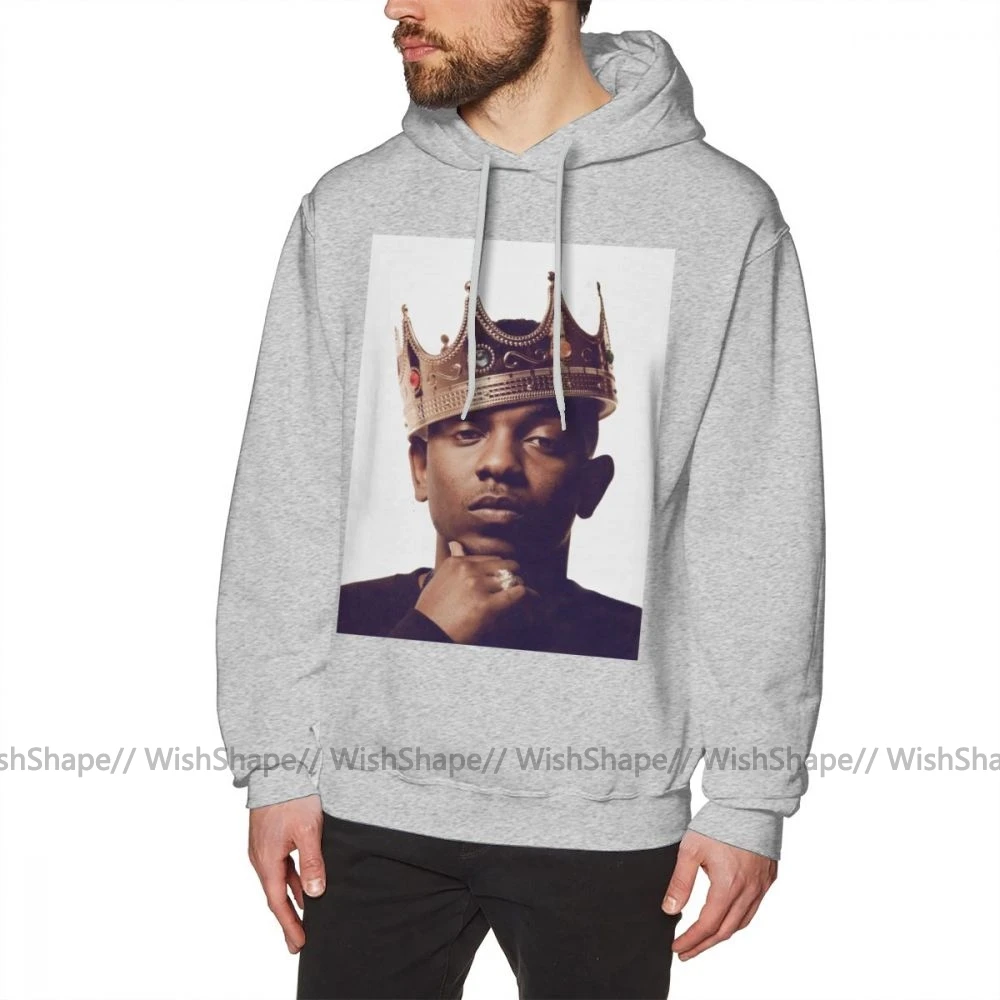 Kendrick Толстовка Ламар Кендрик с крутым теплым пуловером из хлопка оверсайз синяя