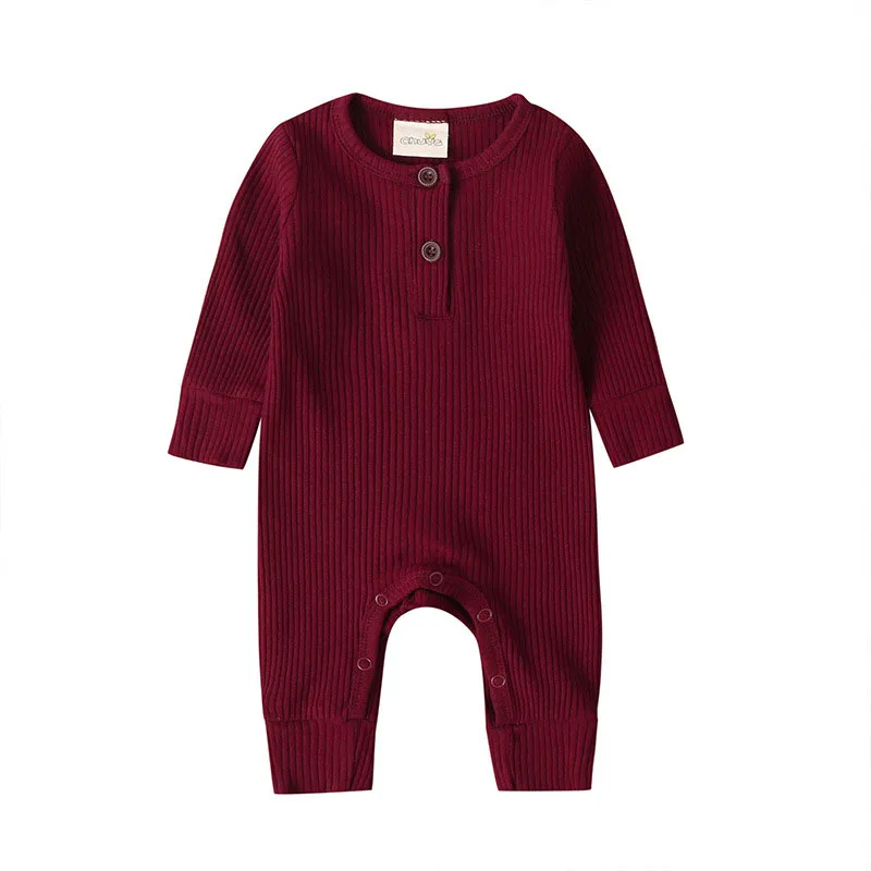 

2020 Baby Jumpsuits Newborn Baby Girl Clothes Baby Boy One Piece Outfits Long Sleeve Rompers100% Cotton Infant Clothings