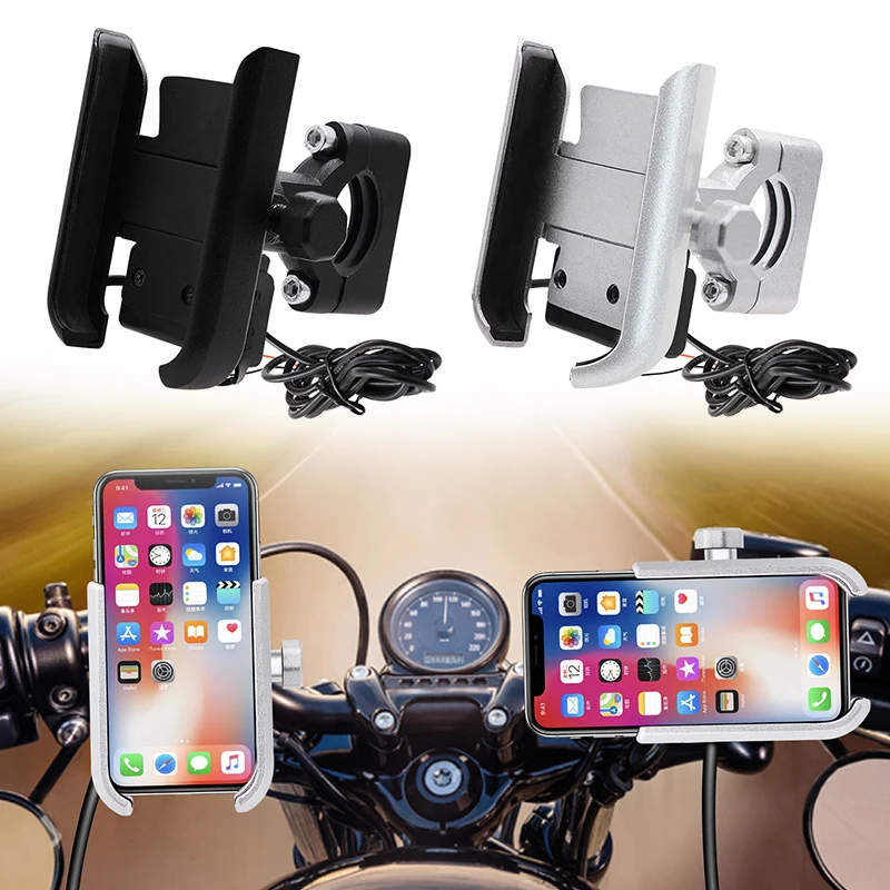 

Motorbike Mirror/Handlebar Phone Holder Stand 360 Rotate Bracket for Universal Phones FKU66