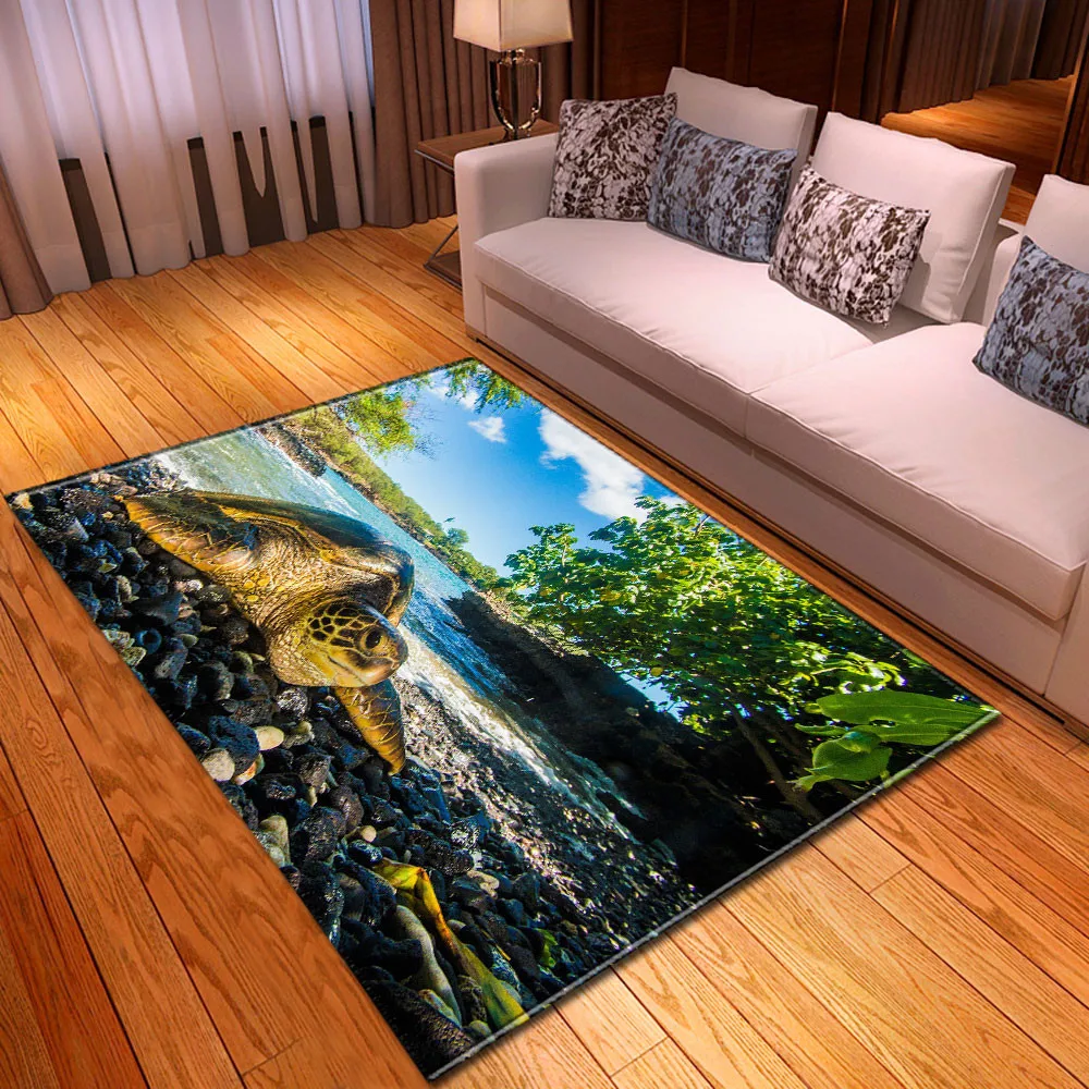 Современного дома гостиной коврик Детская игровая пол ковер морская черепаха