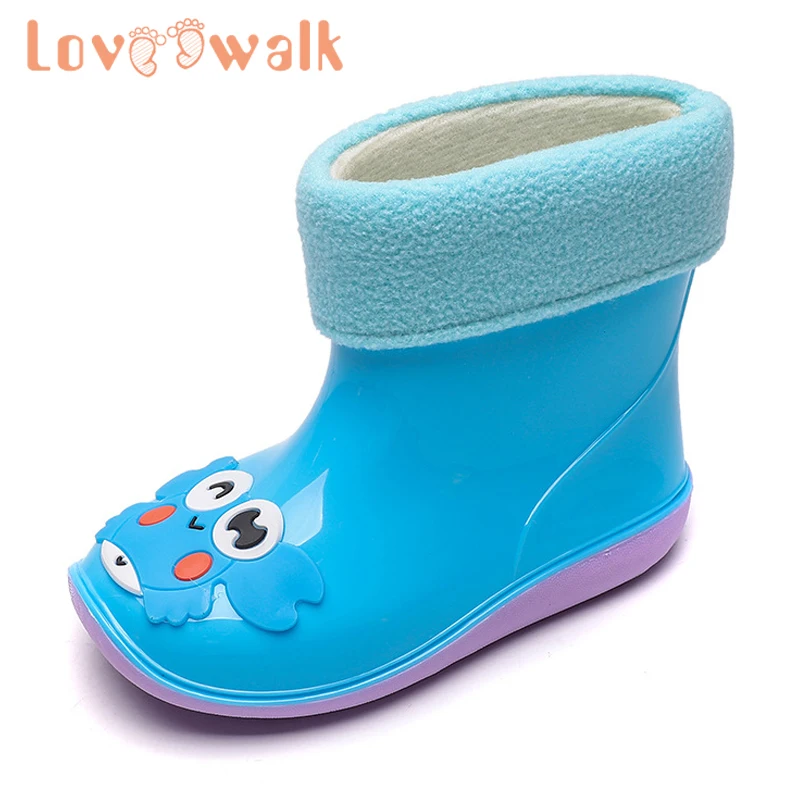 Loveewalk/детские непромокаемые сапоги с милым крабом Водонепроницаемая зимняя