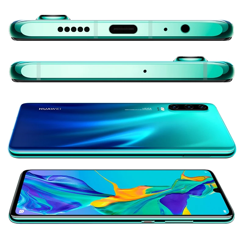 Huawei P30 глобальная версия ELE-L29 FCCID 8 ГБ 128G мобильный телефон с двумя sim-картами Kirin 980 Octa Core 6,1 дюймов Android 9,0 NFC 3650 мАч 32 МП