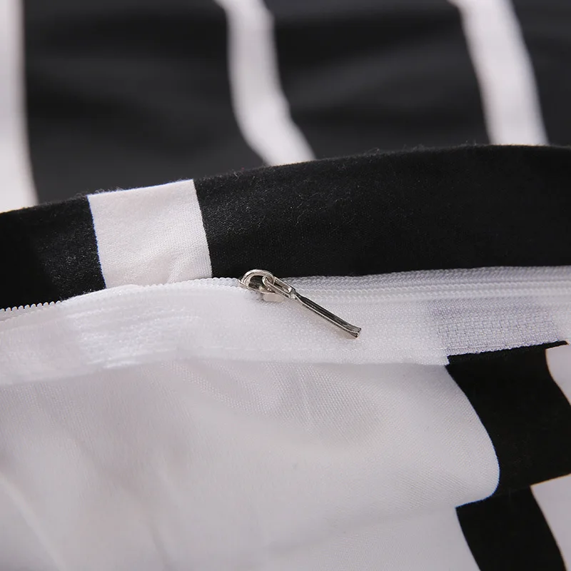 Комплект постельного белья из 4 предметов с геометрическими узорами