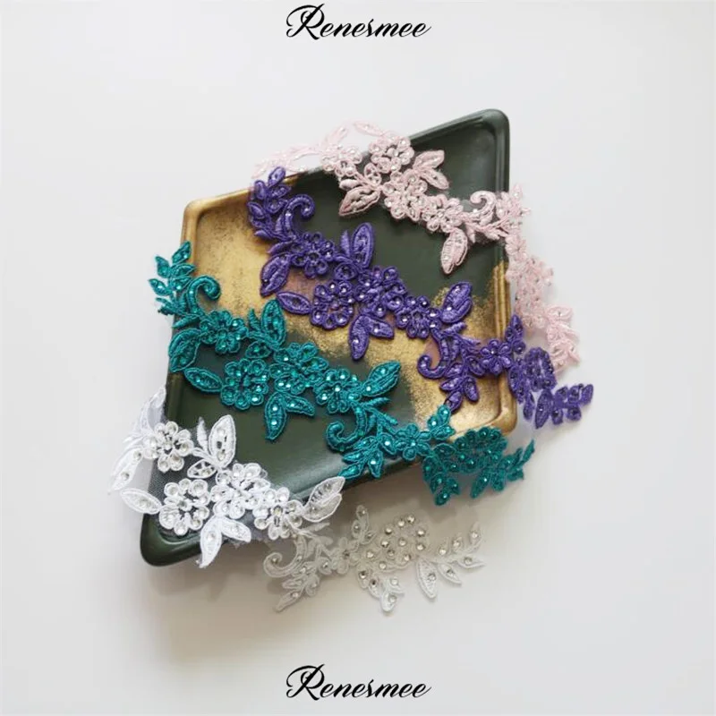 2 шт. стразы модные сделай сам украшения одежды ткань наклейки Кружевная