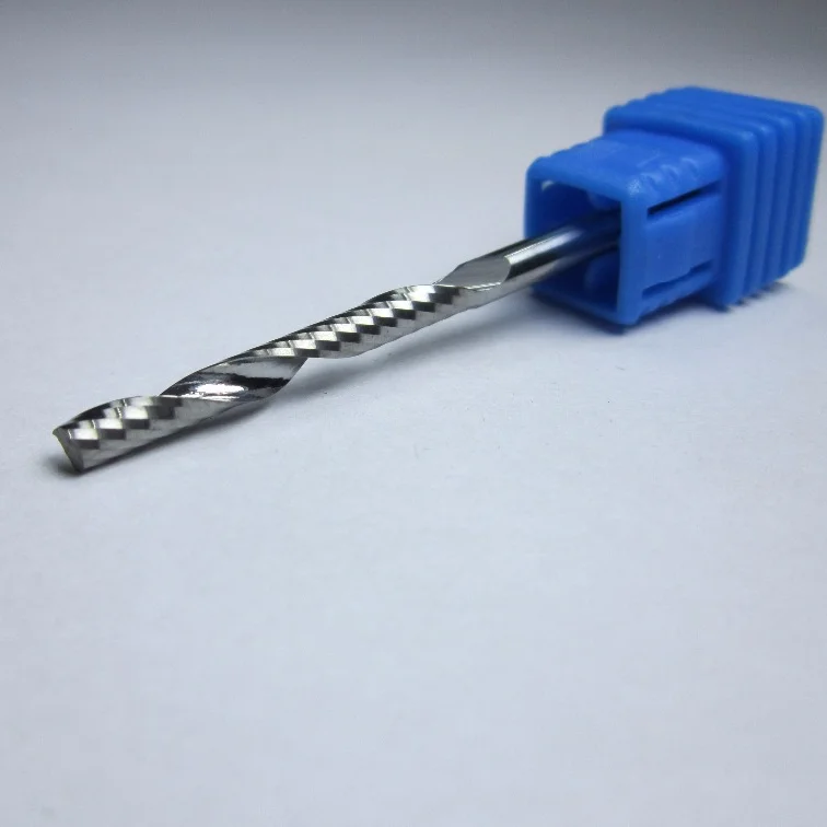 Концевые фрезы 1 канавка из карбида вольфрама для акрила длина режущего лезвия 25