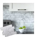 3d мраморная мозаика, самоклеящаяся плитка на стену, для кухни, ванной, дома, наклейка на стену, виниловое украшение