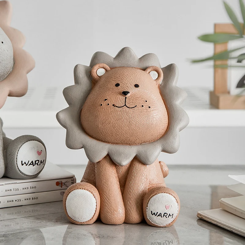 Смоляная свинья льва Милый мультфильм детская комната спальня офисный шкаф