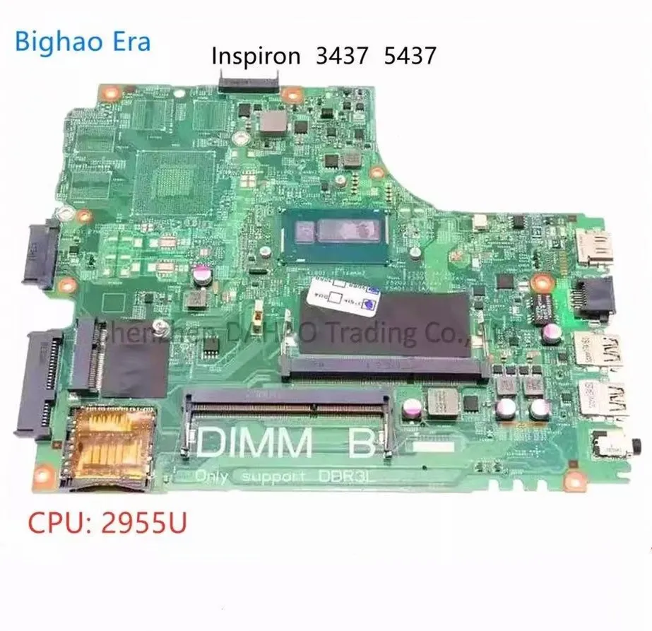 

CN-09DJXD 09DJXD FOR Dell inspiron 3437 5437 Laptop Motherboard DOE40-HSW 12307-2 PWB VKJ89 with 2955U CPU Tested ok