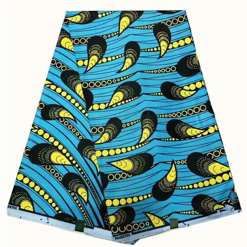 

hot sale african ankara wax block fabric african Fabric for dress wax print 100% cotton fabric Textile 6yards dashiki fabric
