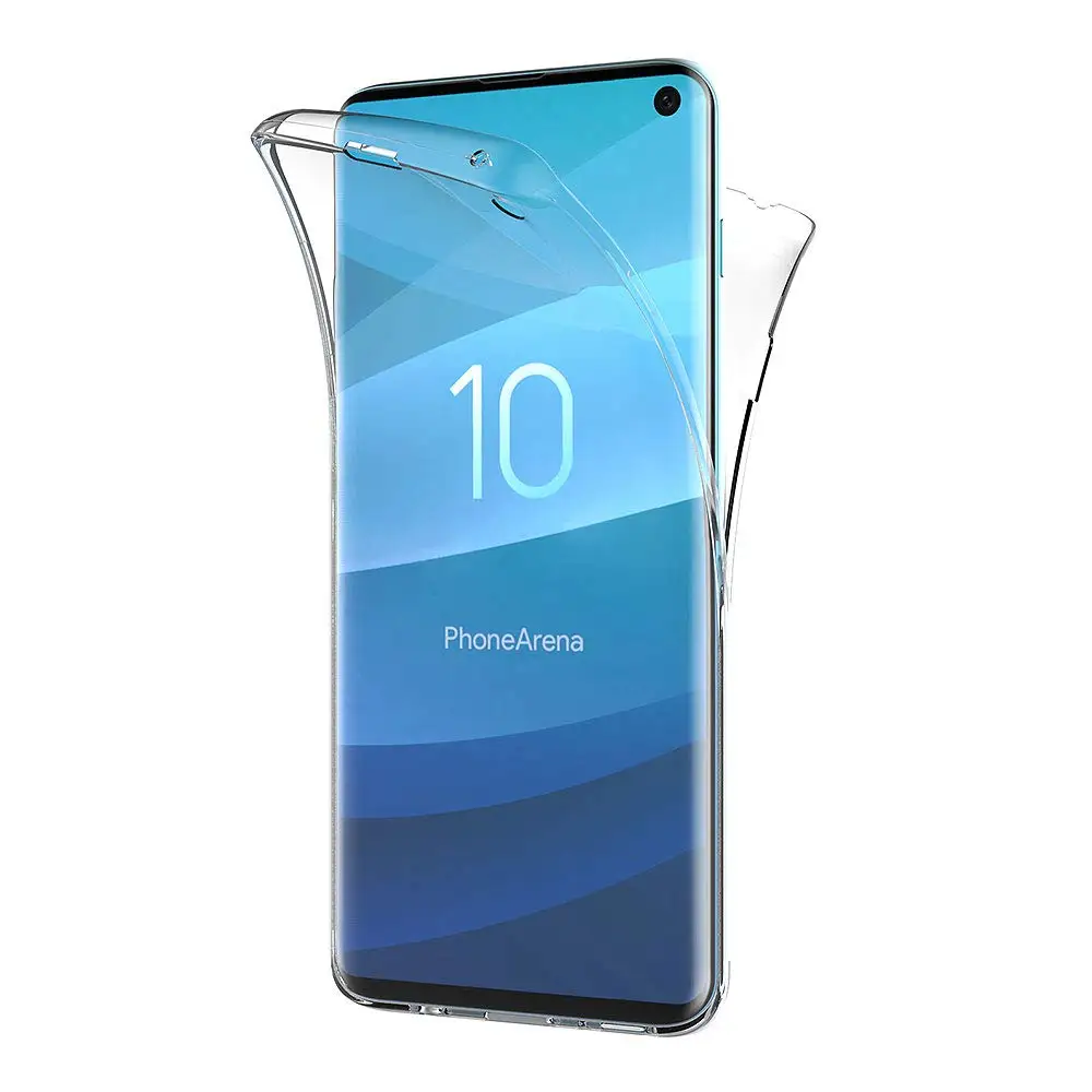 Тонкий мягкий чехол из ТПУ для телефона Samsung Galaxy S20 Plus Ultra S10 S9 S8 360 полноразмерный