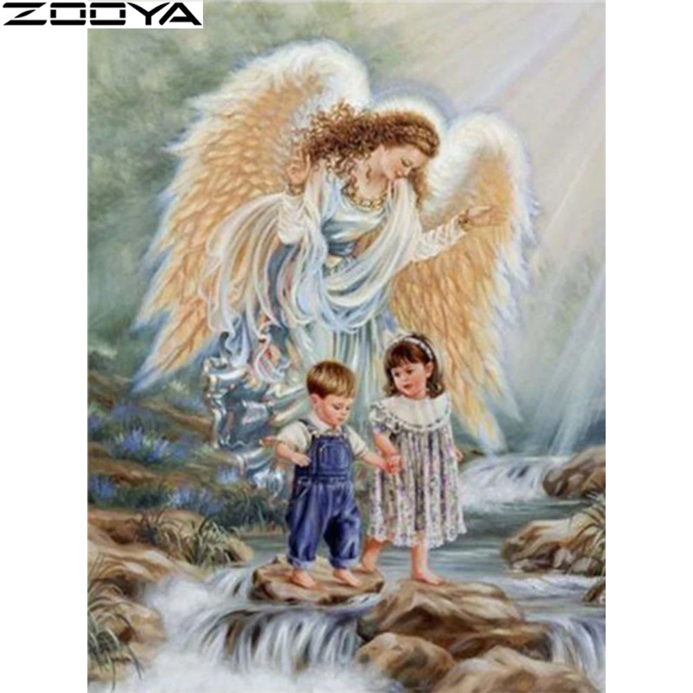 CH001-6 ZOOYA DIY 5D алмазная живопись, стразы, картины, алмазная вышивка, ангелы, распродажа, полный набор алмазной мозаики, наборы для домашнего декора CH001 - Цвет: CH001-6