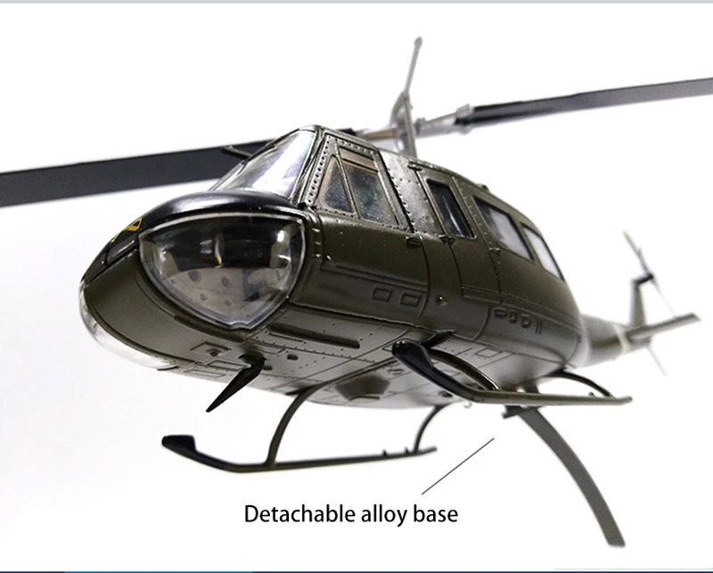 1/48 масштаб сплава транспортный вертолет UH-1 Iroquois самолет США Air Force Huey детские игрушки Детский подарок для коллекции