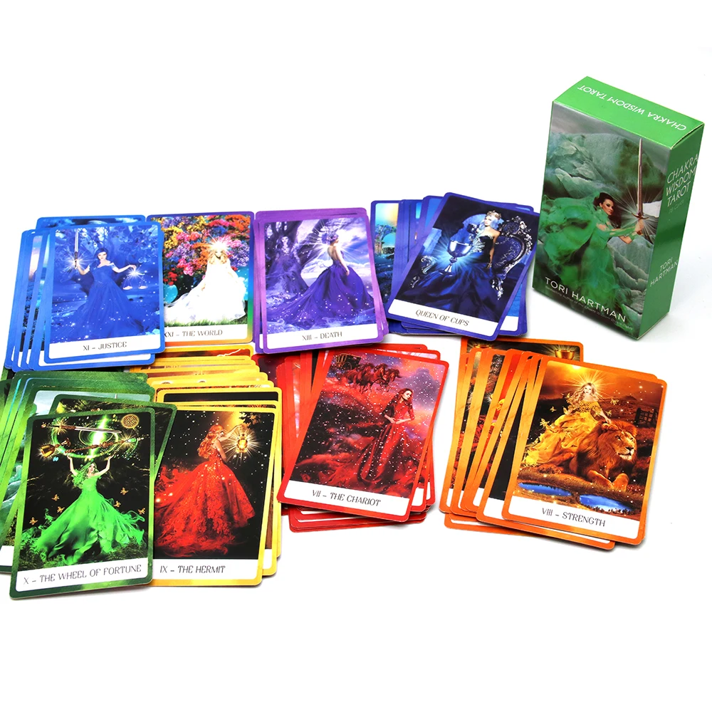 The Chakra Wisdom Tarot 78 открыток инструкции карты колода оккультная книга для гадания