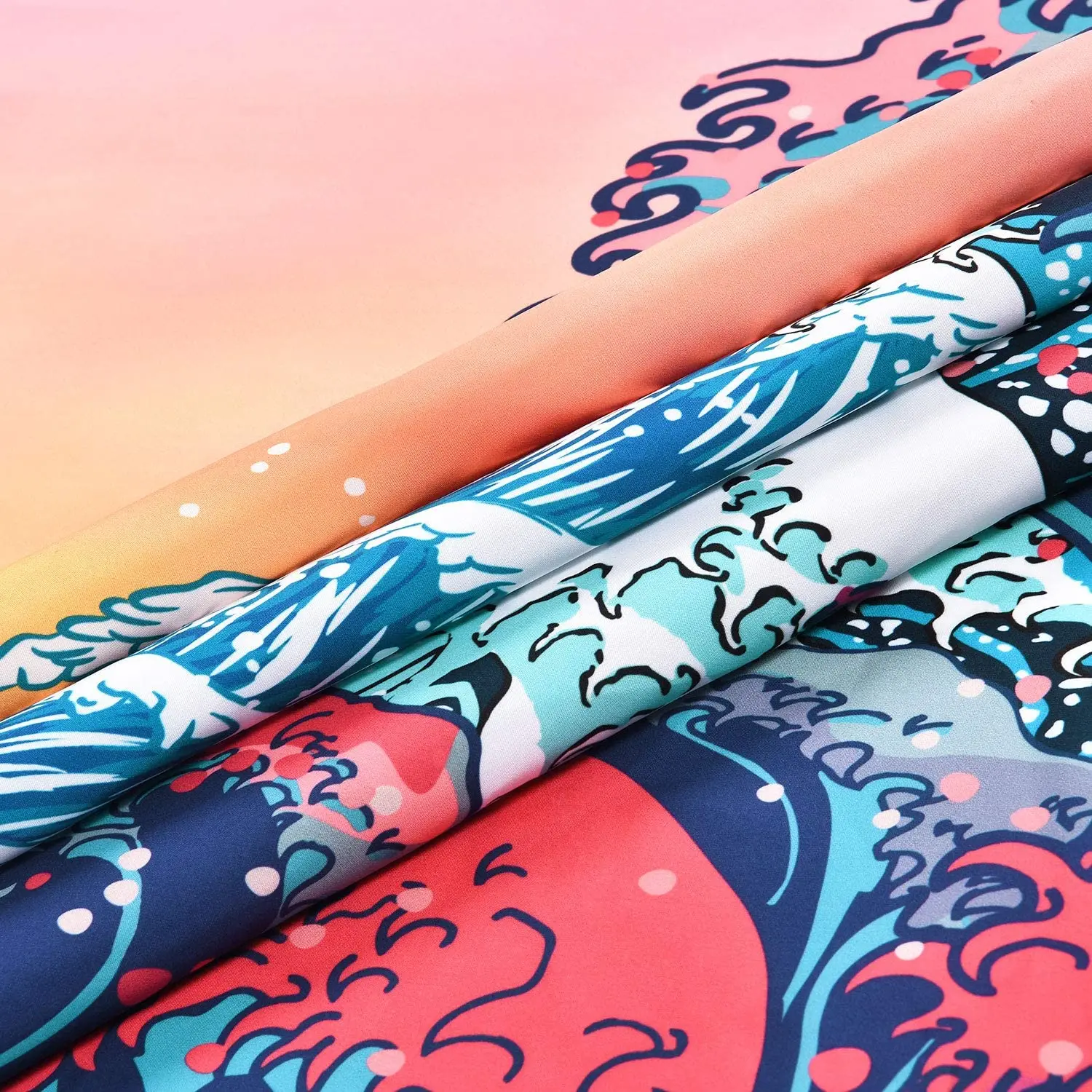 

Ocean Wave Tapestry Sun Mountain 3D Print Japanese Stytle wall hanging Tapestries boho decor for Living bedroom decoration