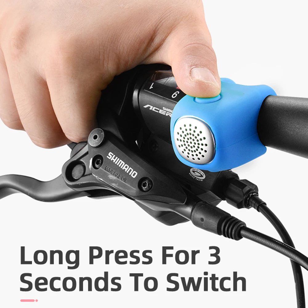 

Cycling Electric Bell 120 dB Horn Rainproof Mini Portable Silicone MTB Bicycle Handlebar Bike Bell Bicycle Accessories