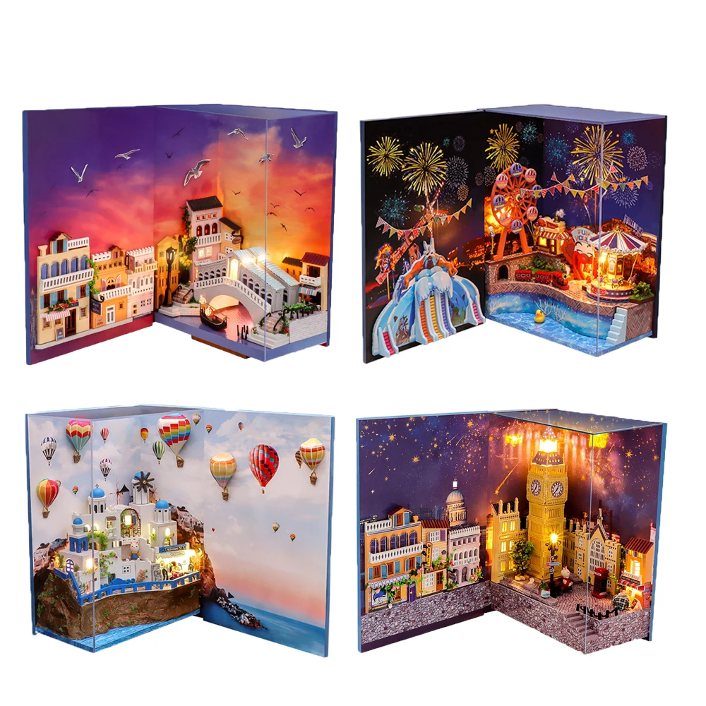 Мини книга сделай сам с кукольным домиком Bigben набор для шариков миниатюрный